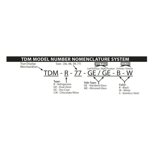 True Mfg. – Specialty Retail Display TDM-DZ-48-GE/GE-S-S