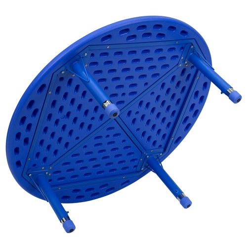 Flash Furniture YU-YCX-005-2-ROUND-TBL-BLUE-GG