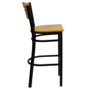 Flash Furniture XU-DG-6H3B-SLAT-BAR-NATW-GG