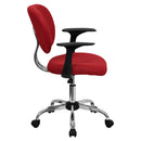 Flash Furniture H-2376-F-RED-ARMS-GG