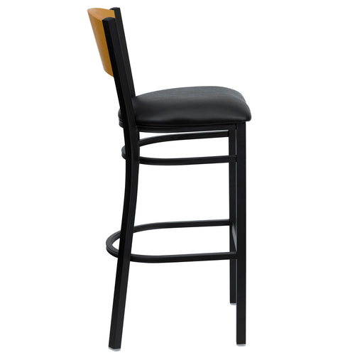 Flash Furniture XU-DG-6F6B-CIR-BAR-BLKV-GG