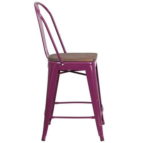 Flash Furniture ET-3534-24-PUR-WD-GG