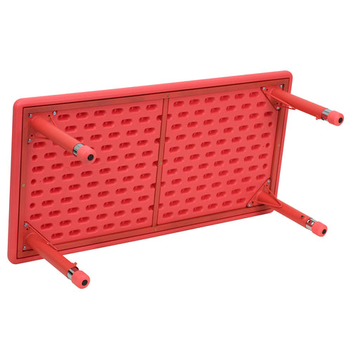 Flash Furniture YU-YCX-001-2-RECT-TBL-RED-GG
