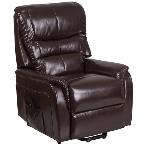 Flash Furniture CH-US-153062L-BRN-LEA-GG