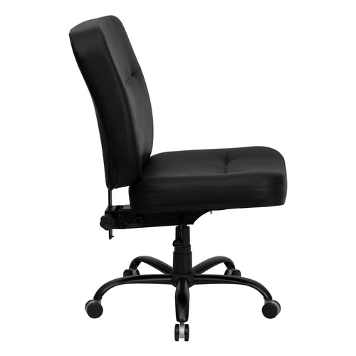 Flash Furniture WL-735SYG-BK-LEA-GG