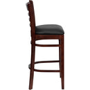 Flash Furniture XU-DGW0005BARLAD-MAH-BLKV-GG