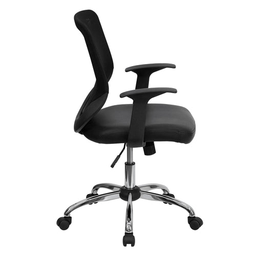 Flash Furniture LF-W95-LEA-BK-GG
