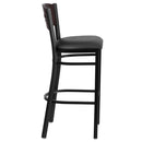 Flash Furniture XU-DG-60516-WAL-BAR-BLKV-GG
