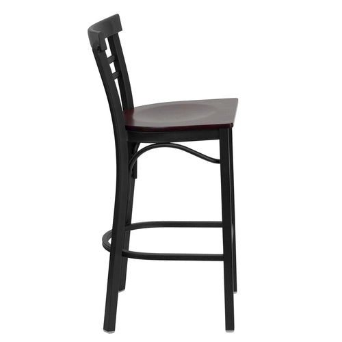 Flash Furniture XU-DG6R9BLAD-BAR-MAHW-GG