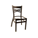 Trendler, Inc. CROSS METAL CHAIR UPH