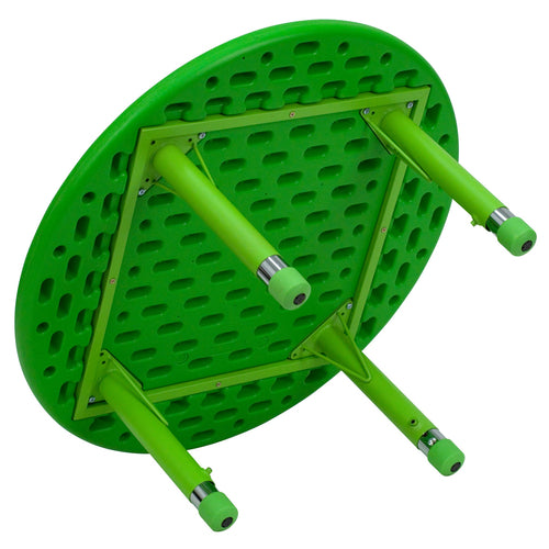 Flash Furniture YU-YCX-007-2-ROUND-TBL-GREEN-GG