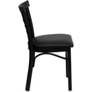 Flash Furniture XU-DG6Q6B1LAD-BLKV-GG