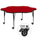 Flash Furniture XU-A60-FLR-RED-T-P-CAS-GG