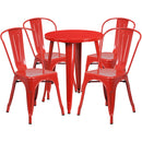Flash Furniture CH-51080TH-4-18CAFE-RED-GG