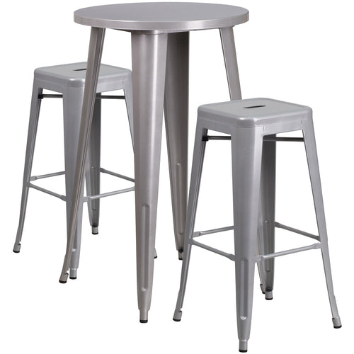 Flash Furniture CH-51080BH-2-30SQST-SIL-GG