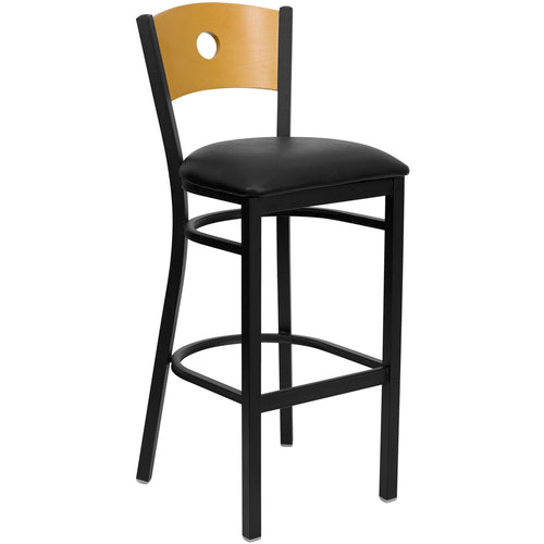 Flash Furniture XU-DG-6F6B-CIR-BAR-BLKV-GG
