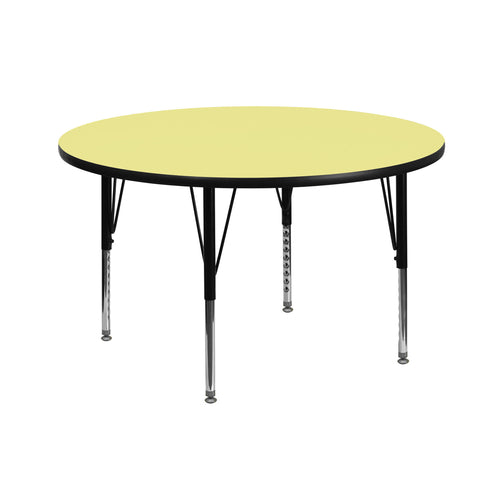 Flash Furniture XU-A42-RND-YEL-T-P-GG