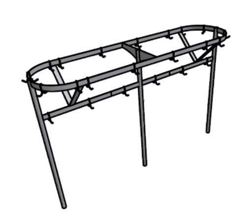 Pacific Stainless Products PRC-108-TM Pot Rack