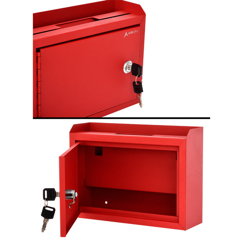 Red Suggestion Box Sticker Labek Alpine Industries ADI631-02-RED Suggestion Box