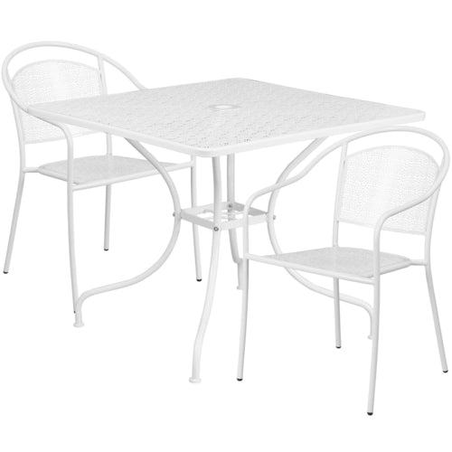 Flash Furniture CO-35SQ-03CHR2-WH-GG