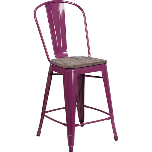 Flash Furniture ET-3534-24-PUR-WD-GG
