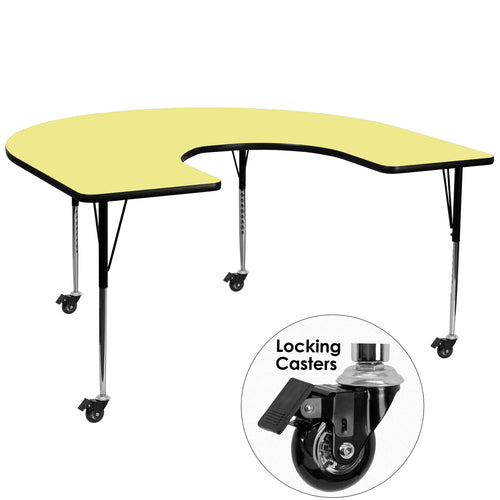 Flash Furniture XU-A6066-HRSE-YEL-T-A-CAS-GG