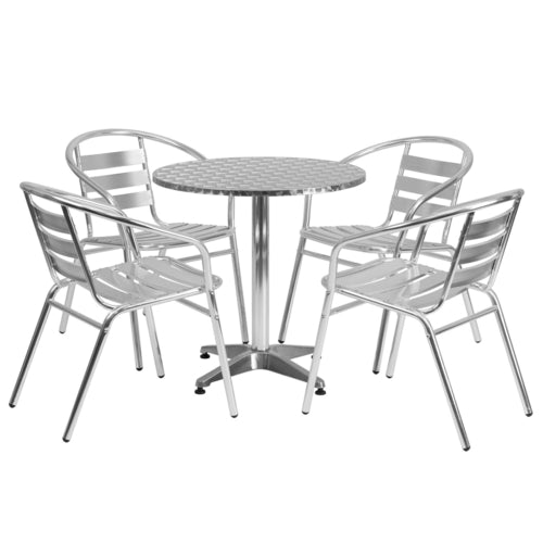 Flash Furniture TLH-ALUM-28RD-017BCHR4-GG