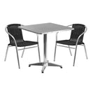 Flash Furniture TLH-ALUM-28SQ-020BKCHR2-GG