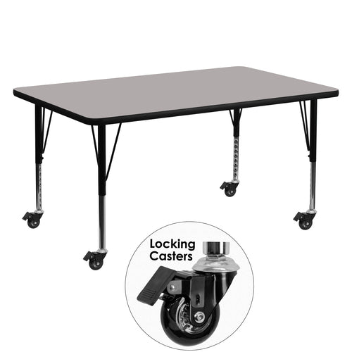Flash Furniture XU-A3060-REC-GY-H-P-CAS-GG