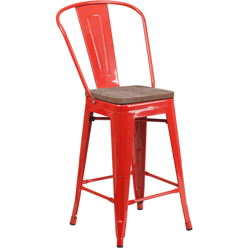 Flash Furniture CH-31320-24GB-RED-WD-GG