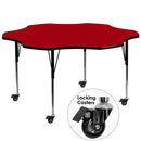 Flash Furniture XU-A60-FLR-RED-T-A-CAS-GG