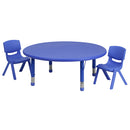 Flash Furniture YU-YCX-0053-2-ROUND-TBL-BLUE-R-GG