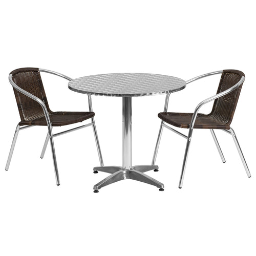 Flash Furniture TLH-ALUM-32RD-020CHR2-GG