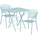 Flash Furniture CO-28SQF-03CHR2-SKY-GG