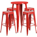Flash Furniture CH-51080BH-4-30SQST-RED-GG