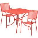 Flash Furniture CO-35SQ-02CHR2-RED-GG