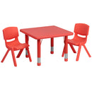 Flash Furniture YU-YCX-0023-2-SQR-TBL-RED-R-GG