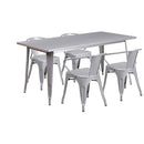 Flash Furniture ET-CT005-4-70-SIL-GG