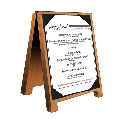 Menu Solutions WDSD-PIX-A Tabletop Sign