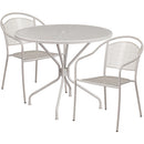 Flash Furniture CO-35RD-03CHR2-SIL-GG