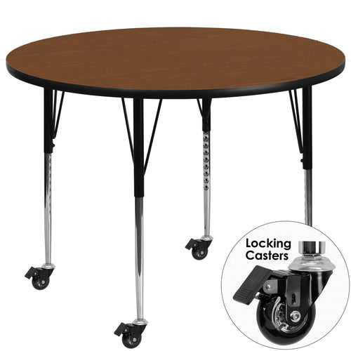 Flash Furniture XU-A42-RND-OAK-H-A-CAS-GG