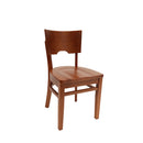 Trendler, Inc. SOLID BACK WOOD CHAIR WS