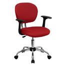Flash Furniture H-2376-F-RED-ARMS-GG