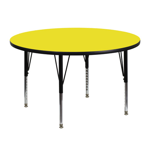 Flash Furniture XU-A48-RND-YEL-H-P-GG