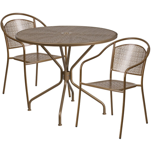 Flash Furniture CO-35RD-03CHR2-GD-GG