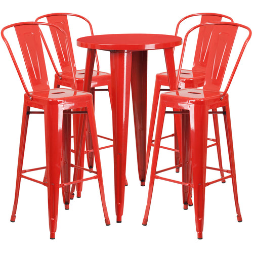 Flash Furniture CH-51080BH-4-30CAFE-RED-GG