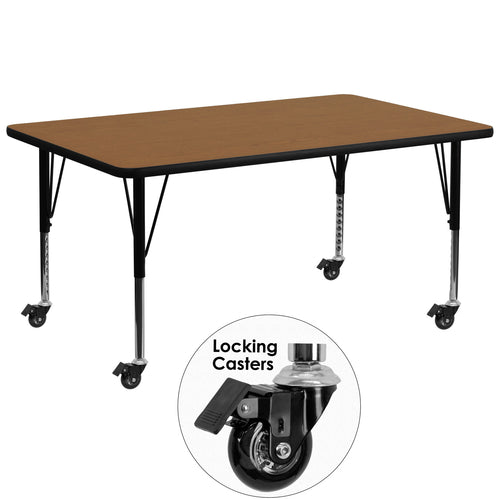 Flash Furniture XU-A3072-REC-OAK-T-P-CAS-GG