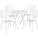 Flash Furniture CO-30RDF-02CHR4-WH-GG