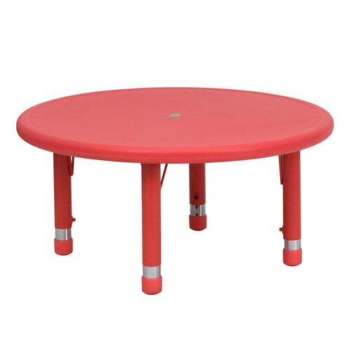 Flash Furniture YU-YCX-007-2-ROUND-TBL-RED-GG