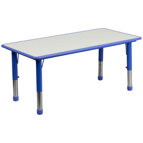 Flash Furniture YU-YCY-060-RECT-TBL-BLUE-GG